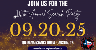 banner image for: TEXSAR Hosts 10th Annual Search Party to Support Life-Saving Rescue Efforts across Texas